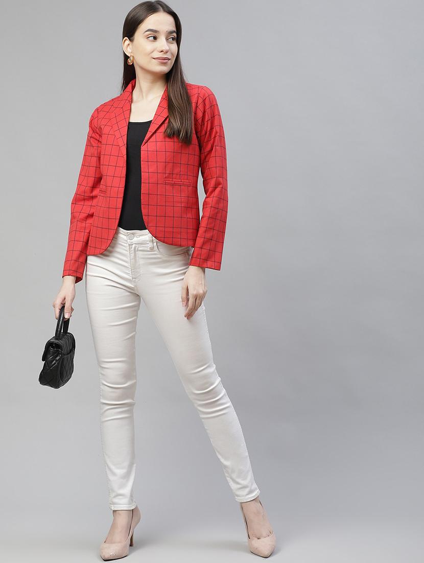 lapel neck checkered formal blazer - 18029739 - Zoom Image - 4