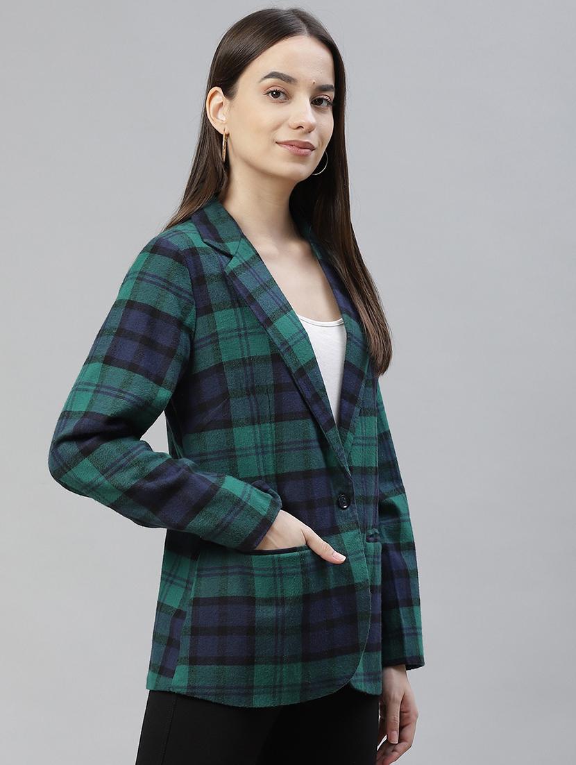 lapel neck checkered formal blazer - 18029742 - Zoom Image - 2