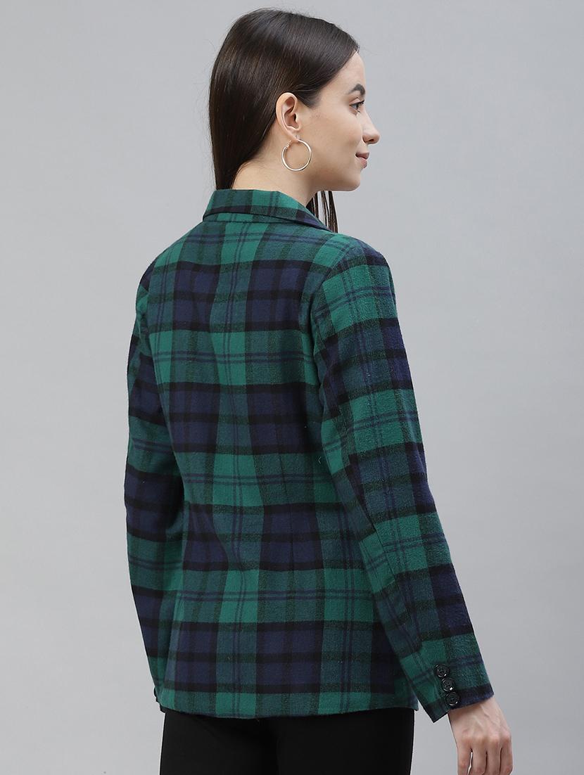 lapel neck checkered formal blazer - 18029742 - Zoom Image - 3