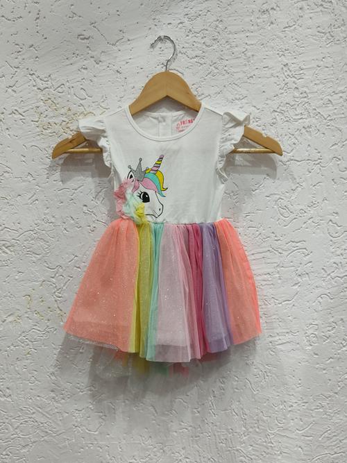 hosery net frock unicon design kids - 18029844 - Standard Image - 1