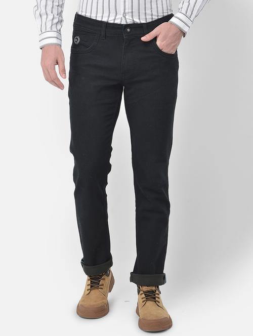 dark blue light washed denim jeans - 18030347 - Standard Image - 1