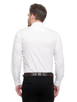 white printed formal shirt - 18030692 - Standard Image - 3