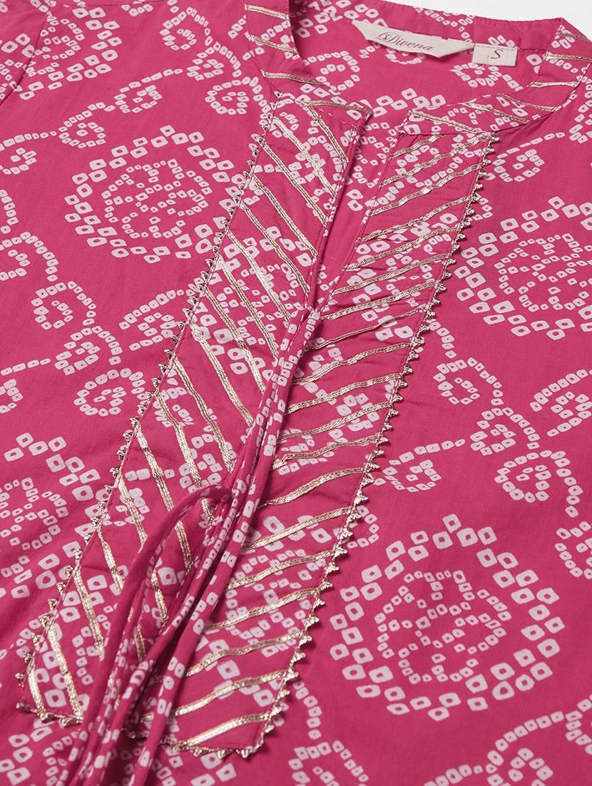 pink cotton straight kurta - 18030866 - Zoom Image - 5