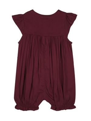 mandarin neck embroidered detail onesies - 18030998 - Standard Image - 2