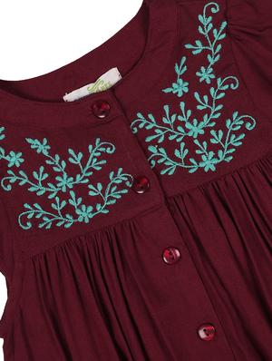 mandarin neck embroidered detail onesies - 18030998 - Standard Image - 3