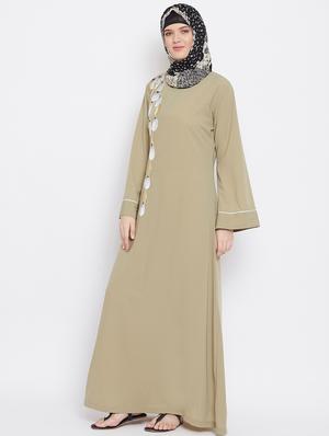 beige aline cloaks & abaya - 18031049 - Standard Image - 2
