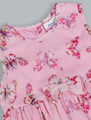 pink floral frock - 18031071 - Standard Image - 3