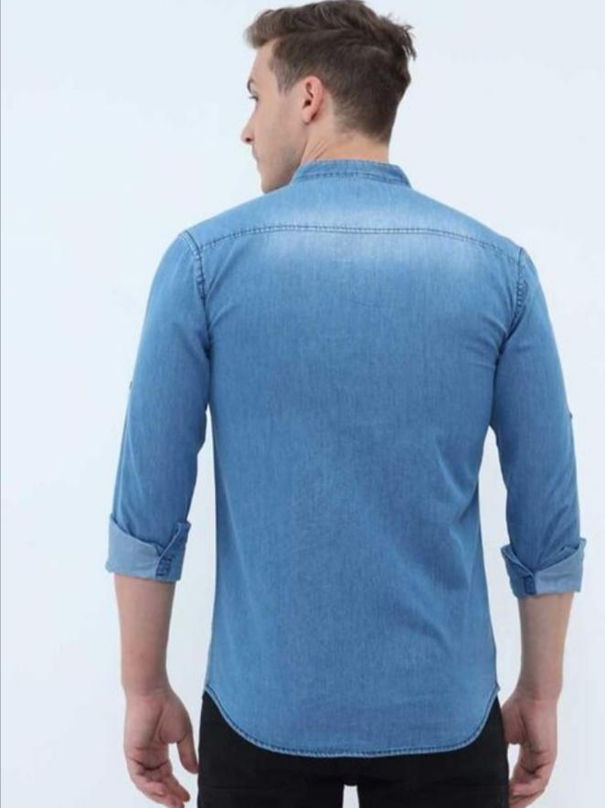 blue denim shirt - 18031148 - Zoom Image - 2