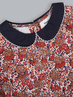 red printed frock - 18031412 - Standard Image - 3