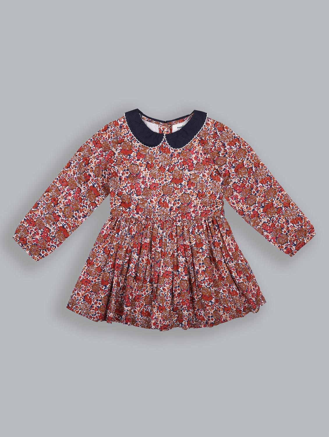 red printed frock - 18031412 - Zoom Image - 1