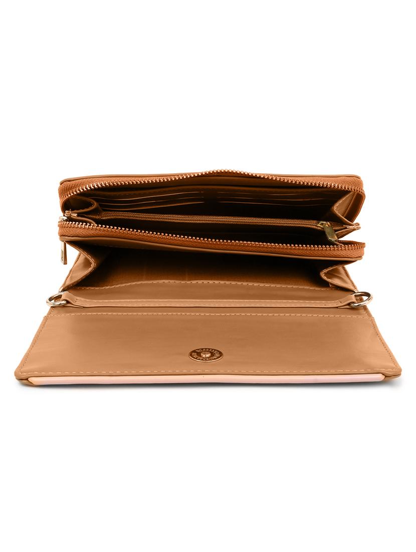 tan solid regular sling bag - 18031445 - Zoom Image - 3