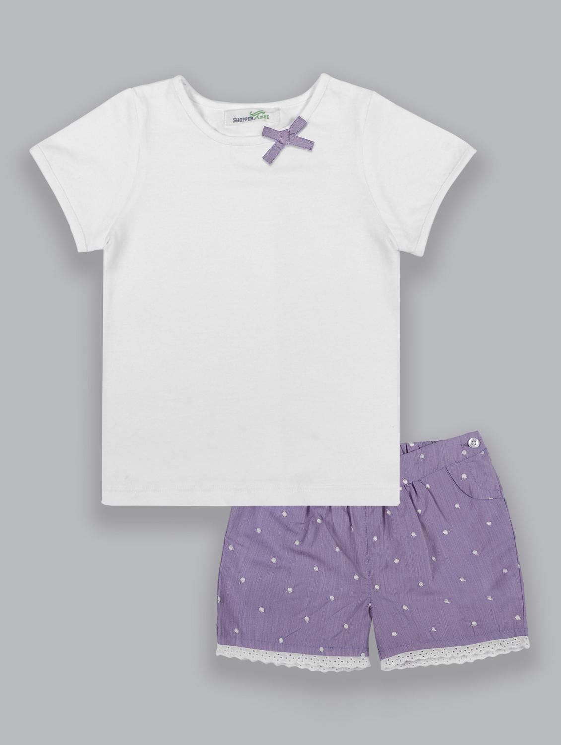purple printed twin sets - 18031604 - Zoom Image - 1
