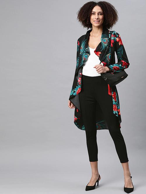 black crepe shrug - 18032208 - Standard Image - 1