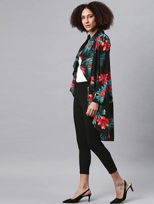 black crepe shrug - 18032208 - Standard Image - 3