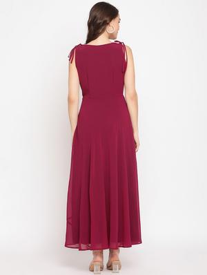 cami neck solid fit & flare dress - 18032334 - Standard Image - 3