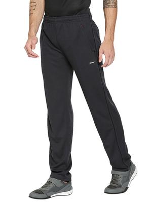 grey solid full length track pant - 18032486 - Standard Image - 2