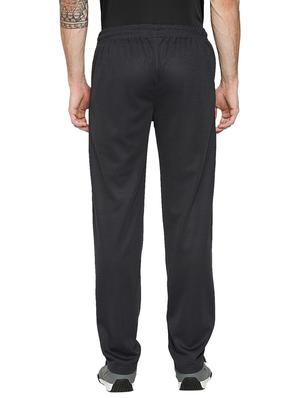 grey solid full length track pant - 18032486 - Standard Image - 3