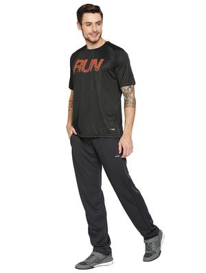 grey solid full length track pant - 18032486 - Standard Image - 4
