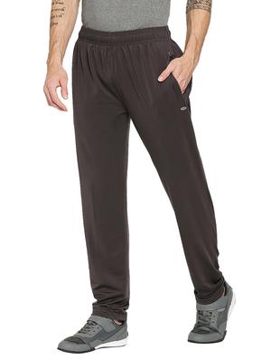 brown solid full length track pant - 18032490 - Standard Image - 2