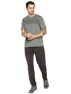 brown solid full length track pant - 18032490 - Standard Image - 4