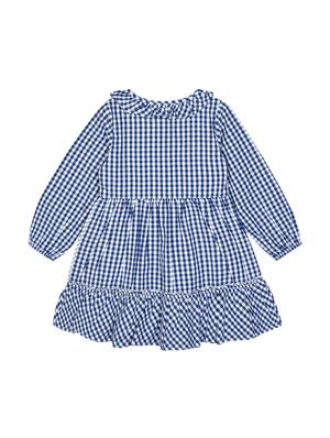 blue checkered frock - 18033053 - Standard Image - 2