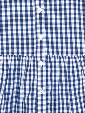 blue checkered frock - 18033053 - Standard Image - 3