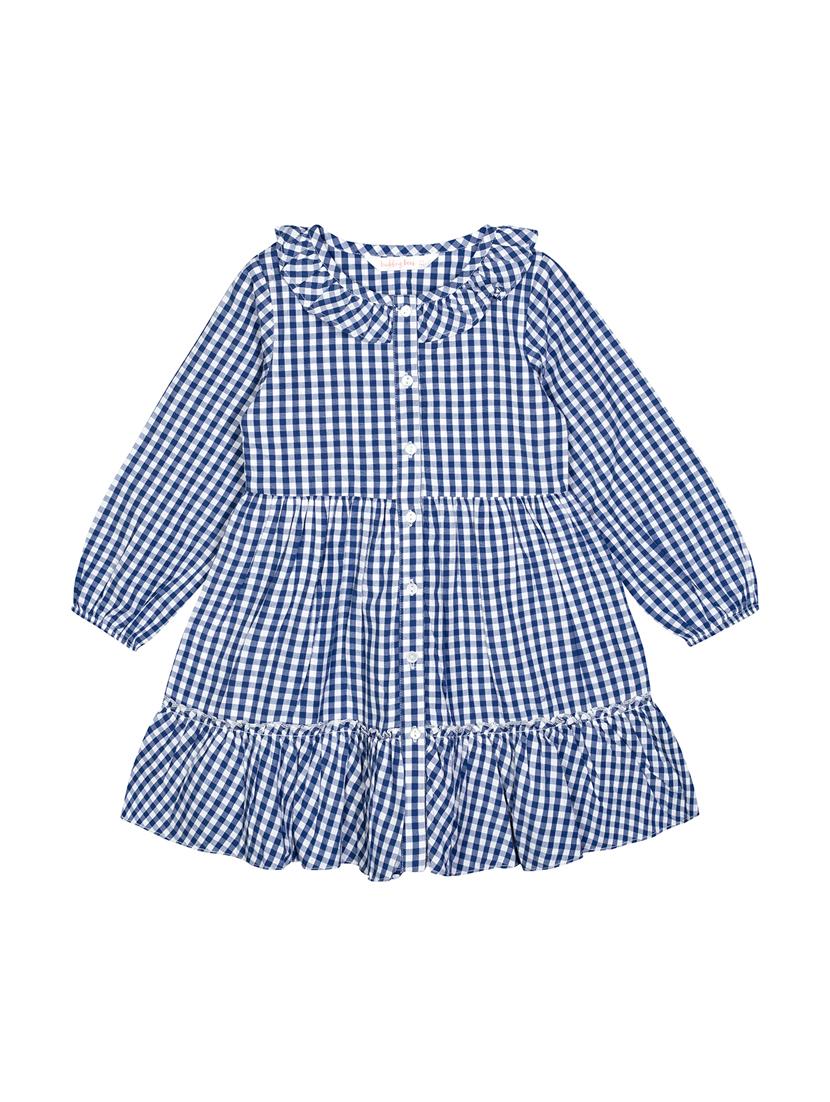 blue checkered frock - 18033053 - Zoom Image - 1