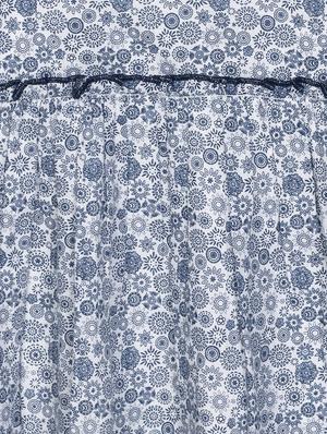 blue printed regular top - 18033140 - Standard Image - 3