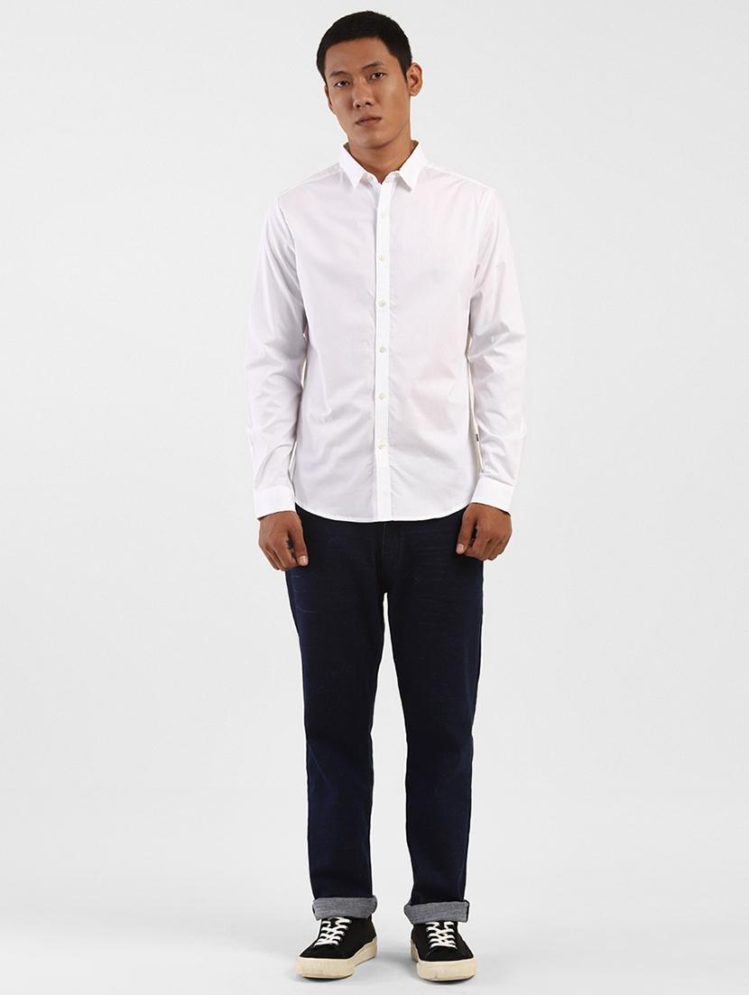 white solid casual shirt - 18033432 - Zoom Image - 4