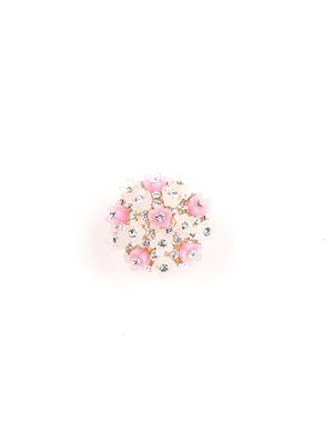 pink metal studs earring - 18034062 - Standard Image - 3
