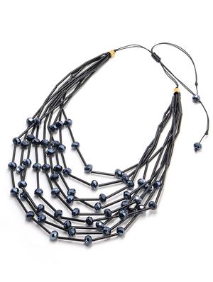 conveying black necklace - 18034212 - Standard Image - 2
