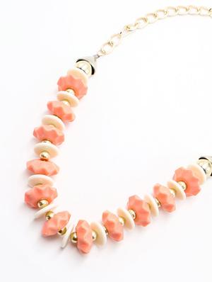 peach and cream kinky necklace - 18034236 - Standard Image - 2