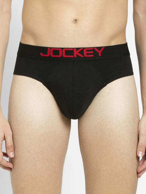 black solid hipster brief - 18038351 - Standard Image - 1