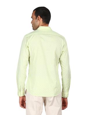 yellow printed casual shirt - 18038476 - Standard Image - 3