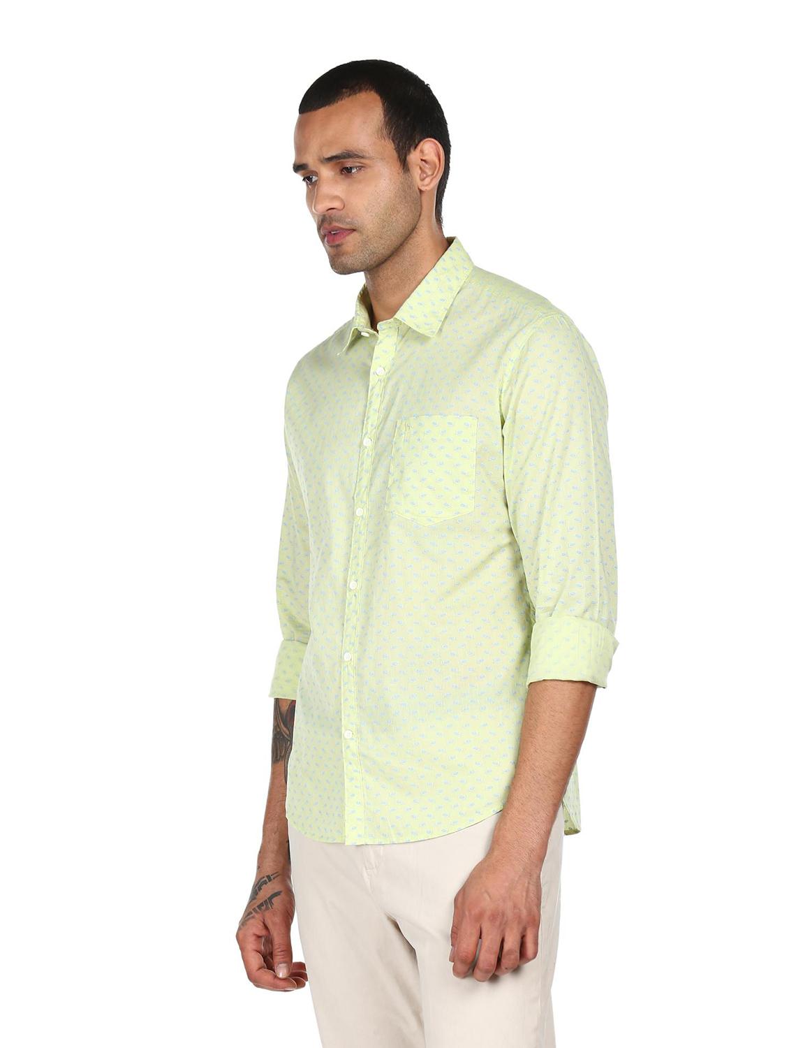 yellow printed casual shirt - 18038476 - Zoom Image - 2