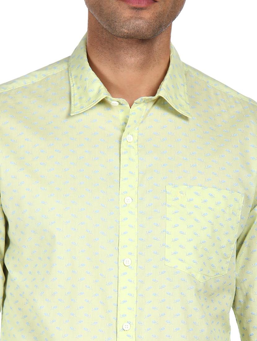 yellow printed casual shirt - 18038476 - Zoom Image - 6
