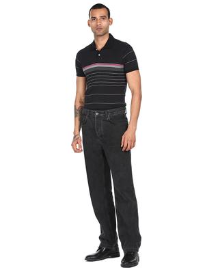 black striped polo t-shirt - 18038572 - Standard Image - 4
