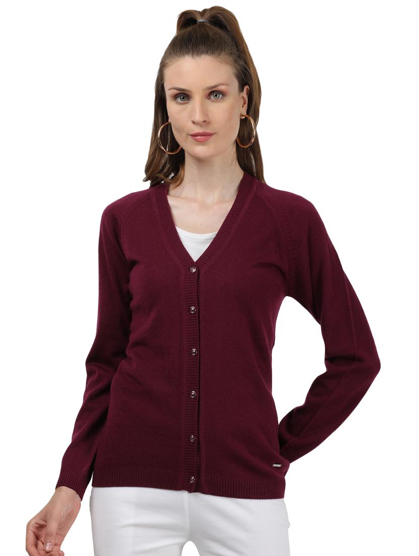 v-neck wool cardigan - 18038876 - Zoom Image - 1