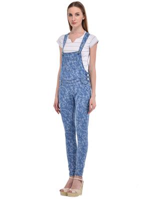 blue denim dungaree jumpsuit - 18039295 - Standard Image - 2