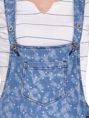 blue denim dungaree jumpsuit - 18039295 - Standard Image - 4