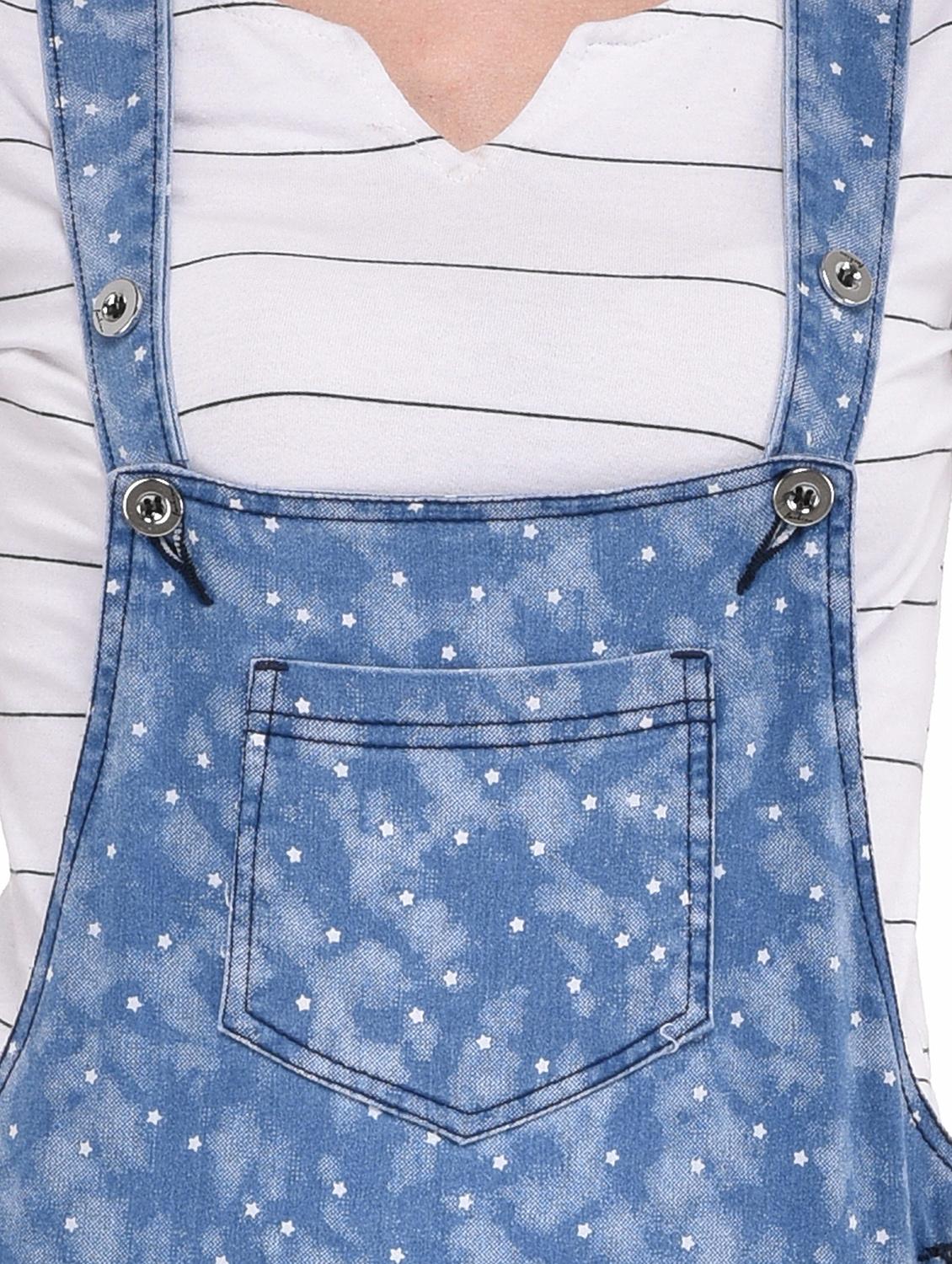 blue denim dungaree jumpsuit - 18039295 - Zoom Image - 4
