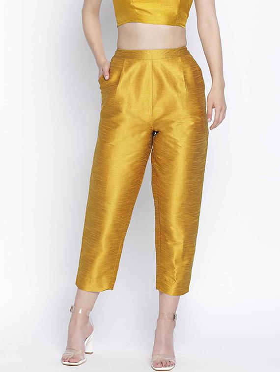 mid rise pleated trouser - 18039703 - Zoom Image - 1