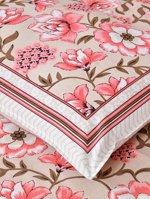 texstylers cotton viscose 220 thread count 90x108 inch double bedsheet with 2 pillow covers - 18040167 - Standard Image - 3