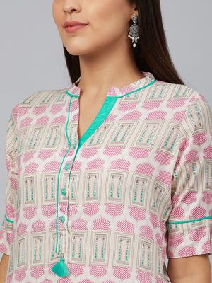 bani women blue straight kurta care - 18040946 - Standard Image - 3