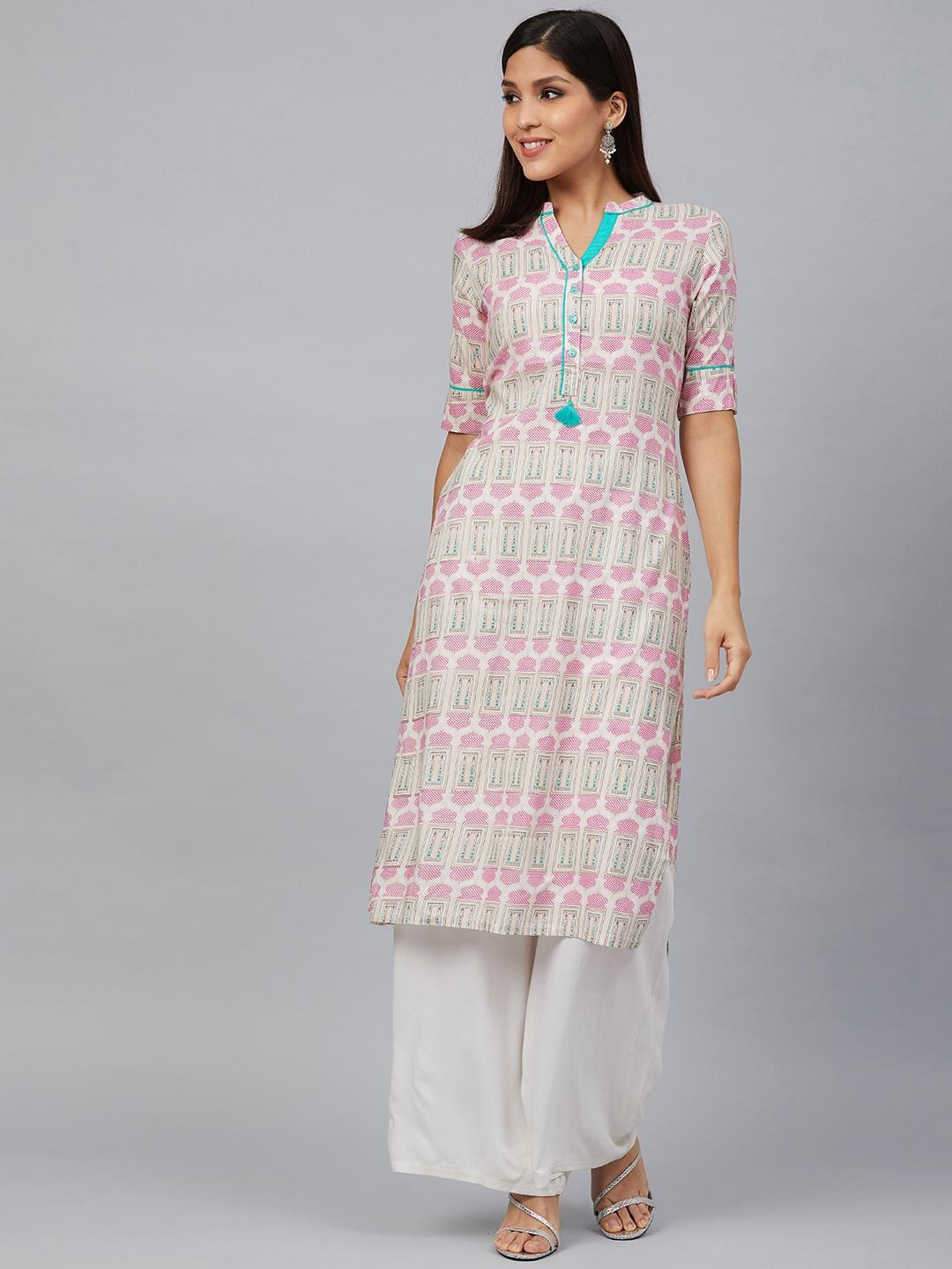 bani women blue straight kurta care - 18040946 - Zoom Image - 2
