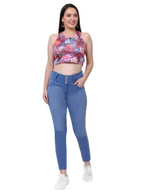 high rise stone washed jean - 18041269 - Standard Image - 4