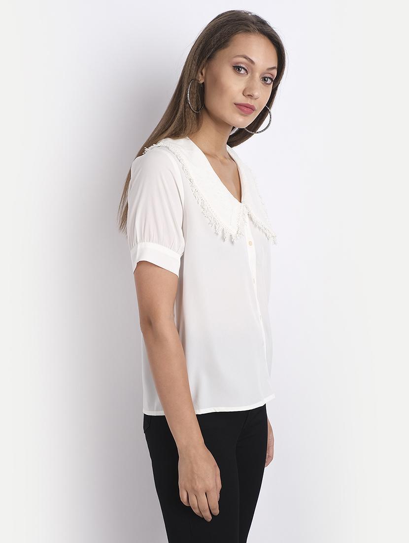 v-neck solid top - 18042061 - Zoom Image - 2