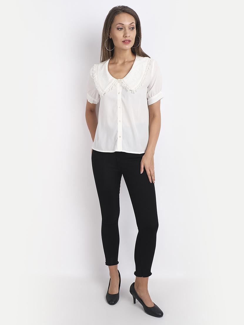 v-neck solid top - 18042061 - Zoom Image - 4
