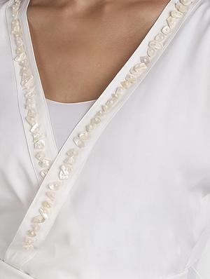 tie front embellished top - 18042066 - Standard Image - 5