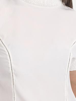 mock neck mesh top - 18042071 - Standard Image - 5